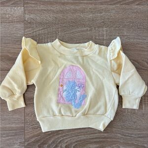 All Mine vintage yellow crewneck sweatshirt size 12 months